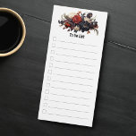 Blumenbotanische Liste Magnetischer Notizblock<br><div class="desc">Dieses elegante,  blumengeschmückte Notizblock ist einfach,  aber auffällig. Der Blumenstrauß ist in Rot,  Weiß und lila gehalten. Entworfen mit Liebe und Sorgfalt. Wenn Sie andere Optionen sehen möchten oder eine Designanfrage stellen möchten,  besuchen Sie Stardust Stationery und senden Sie mir eine Nachricht.</div>