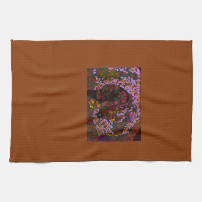 Blumenbraut-Küchenhandtuch Geschirrtuch (Horizontal)