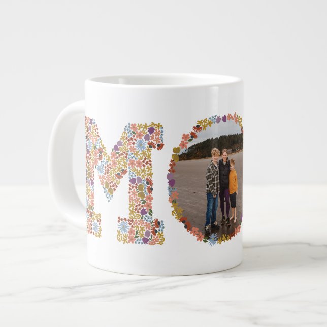 Blumenbrief MAMA Muttertagszeitung Foto Tasse (Vorderseite Links)