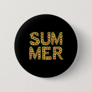 Blumenbrief Sommer - Sommerzeit mit Wasserfarbe Button