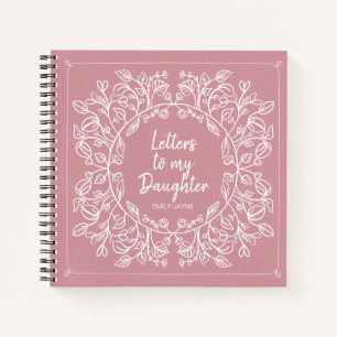 Blumenbriefe an das Keepsake Journal meiner Tochte Notizbuch