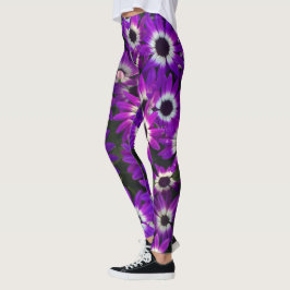 Blumenbright Lila Garden Blooms Foto Blume Leggings