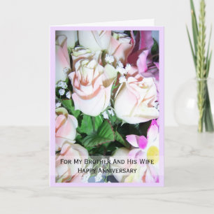 Blumenbrüder und Ehefrau Personalisierter Jahresta Karte