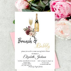 BlumenBrunch & Bubbly-Brautparty Einladung