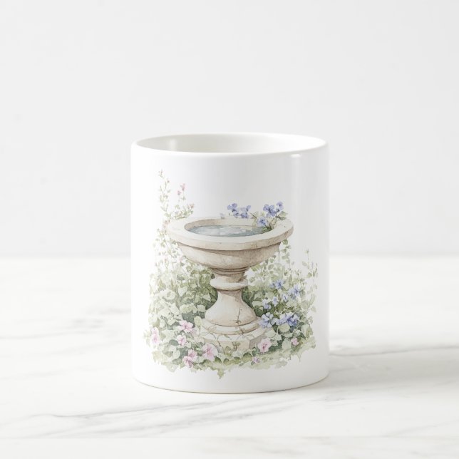 Blumenbrunnen blau kaffeetasse (Mittel)