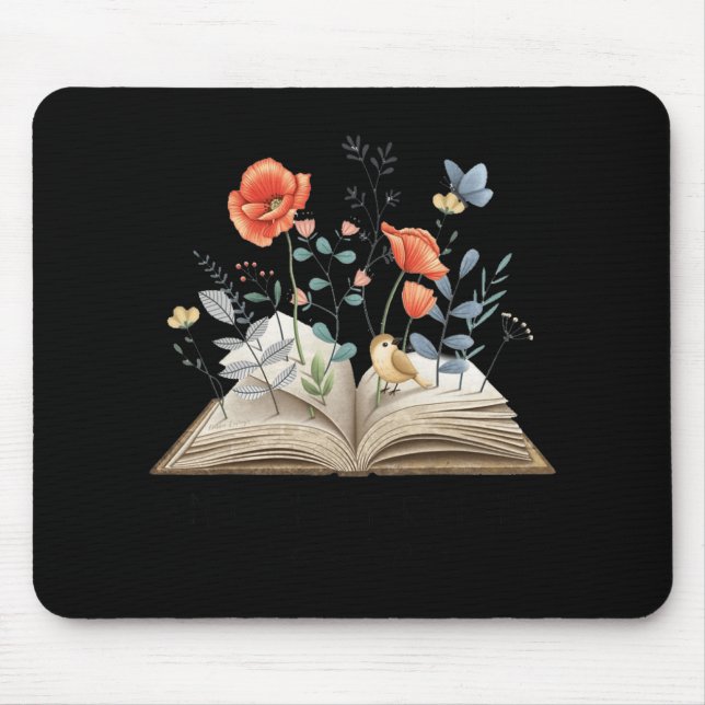 Blumenbuch Ein neues Kapitel beginnt Pensionierte  Mousepad (Vorne)