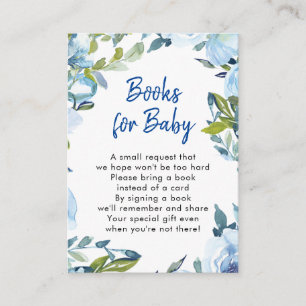 Blumenbücher für Babywünsche Begleitkarte