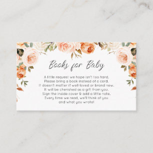 Blumenbücher für die Babykarte fallen Begleitkarte