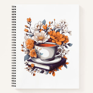 Blumenbücher und Tee - Liebhaber des Blumenbuchs Notizbuch