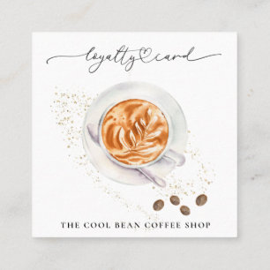 *~* Blumencoffee Bean Espresso QR Rewards Café Treuekarte