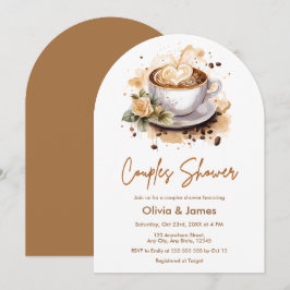 Blumencoffee Hochzeitscouches Brautparty Einladung