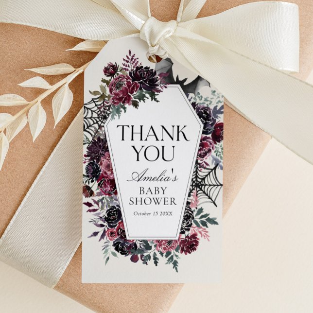 Blumencoffin Halloween-Kinderdusche Geschenkanhänger (Von Creator hochgeladen)