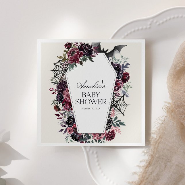 Blumencoffin Halloween-Kinderdusche Serviette (Von Creator hochgeladen)