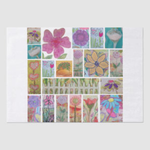 BlumenCollage Seidenpapier