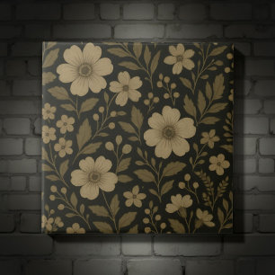 Blumencotgore Dunkle Whimsikantik Fliese