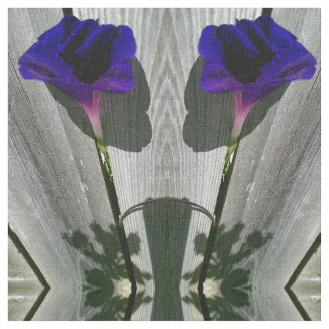 BlumenCustomed gekämmtes Baumwollgewebe, 56" Stoff (Nahaufnahme)