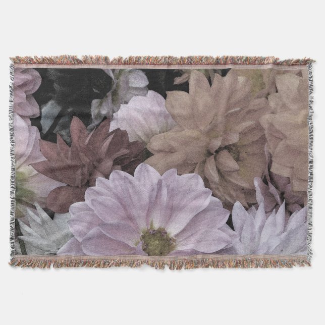 Blumendahlia Garden Blume werfen Blanket Decke (Vorderseite)