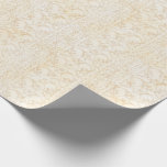 Blumendamast-Creme und beige Hochzeit Geschenkpapier<br><div class="desc">Empfindlicher Blumendamast in den Schatten der Creme,  der Beige und des Goldes stellt eine reizend Geschenkverpackung für jede mögliche Gelegenheit her. Einen Damast kennzeichnend,  drucken Sie von der Tim Coffeys Flutterby Personsammlung.</div>