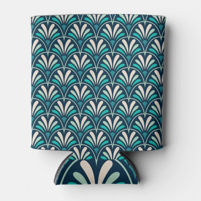 BlumenDamast: Eleganter Jugendstil. Dosenkühler (Vorderseite)