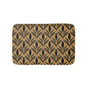 BlumenDamast: Eleganter Vintager Stil Badematte