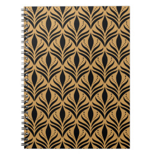 BlumenDamast: Eleganter Vintager Stil Notizblock