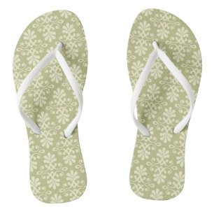 Blumendamasttapete Flip Flops