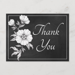 Blumendanken Chalkboard Hochzeit Blume Vintag Postkarte