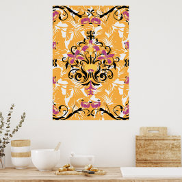 Blumendarstellung, langes Leben Poster