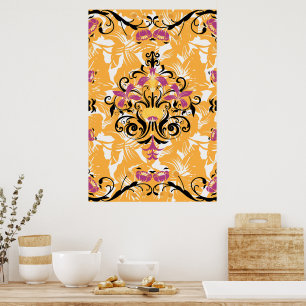 Blumendarstellung, langes Leben Poster