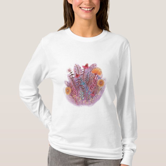 Blumendarstellung T-Shirt (Vorderseite)