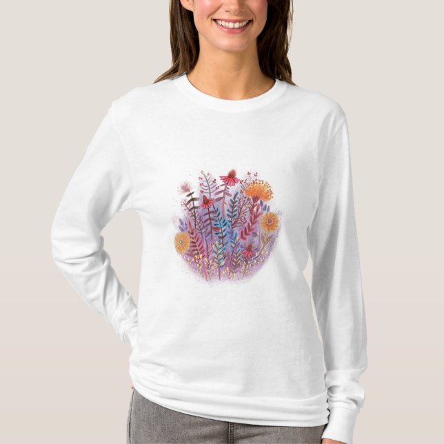 Blumendarstellung T-Shirt (Vorderseite)