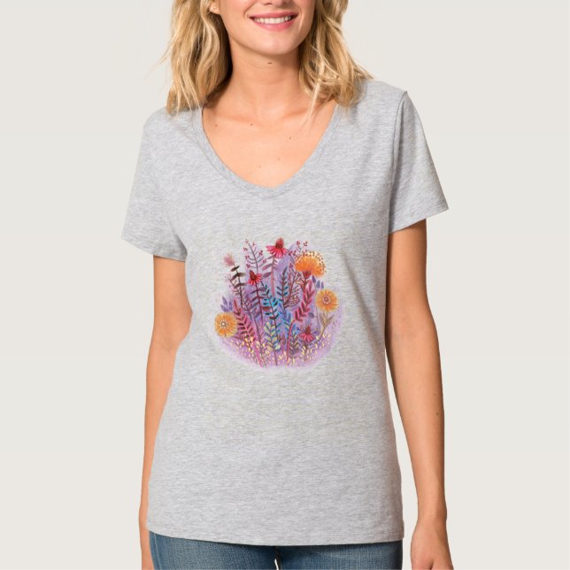 Blumendarstellung T-Shirt (Vorderseite)