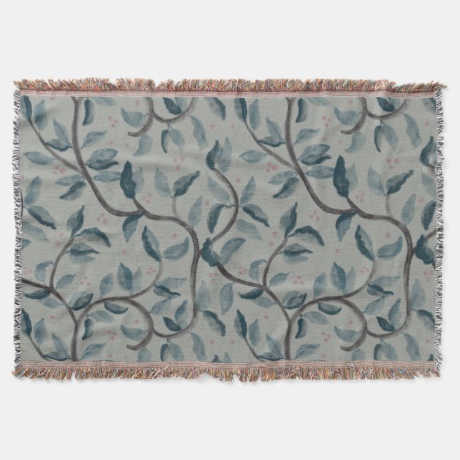 Blumendecke in Aquarellfarben Decke (Vorderseite)