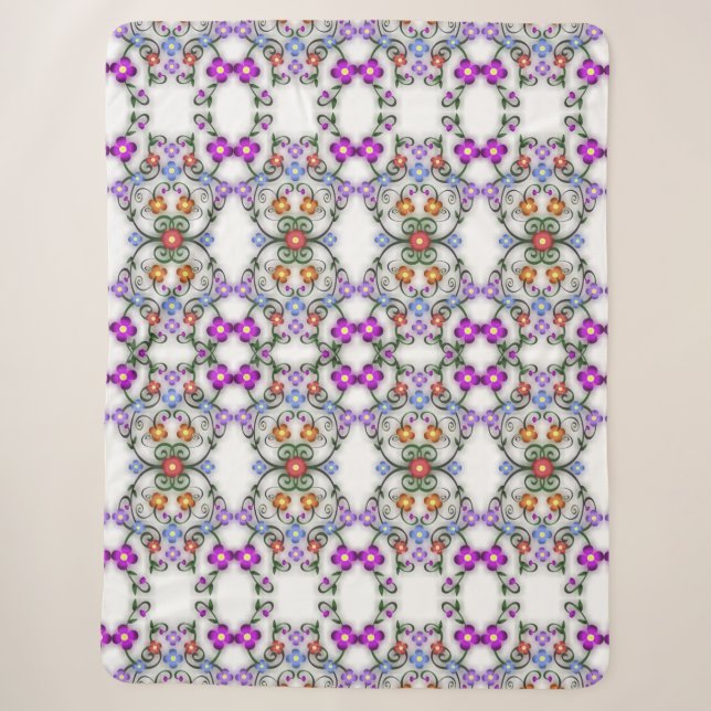 Blumendecke Sherpadecke (Vorderseite)