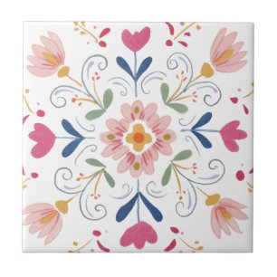 Blumendekor für Zuhause Keramikfliesen 2 Fliese