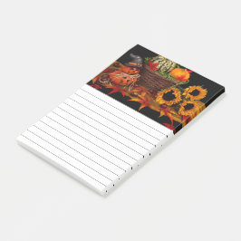 Blumendekor im Herbst Post-it Klebezettel