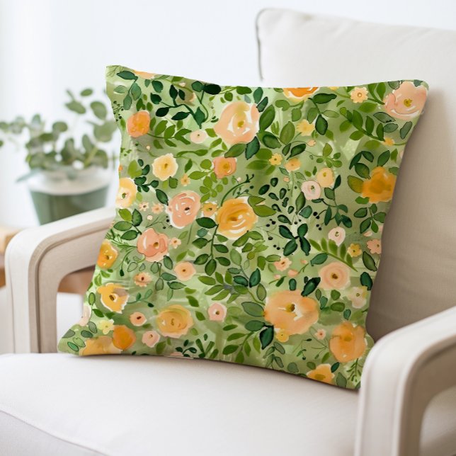 Blumendekor, schicker Wohnraum Kissen (Von Creator hochgeladen)