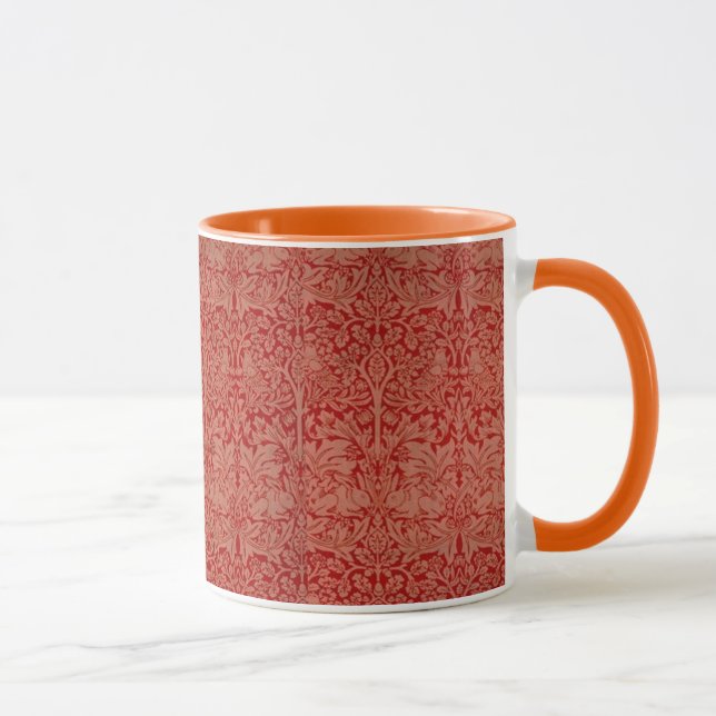Blumendekoration Art Pattern Wilhelm Morris Tasse (Rechts)