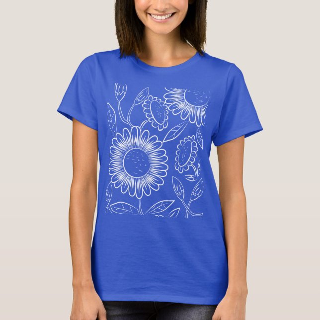 Blumendekoration Art Shirt (Vorderseite)