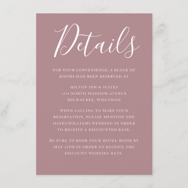 Blumendekoration Begleitkarte (Vorderseite)