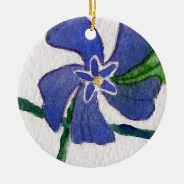 Blumendekoration Keramikornament (Vorne)