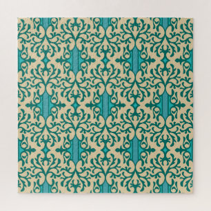 Blumendekoration: Moderne Moderne nahtlos Puzzle