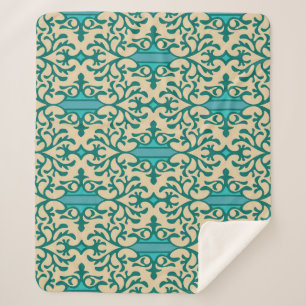 Blumendekoration: Moderne Moderne nahtlos Sherpadecke