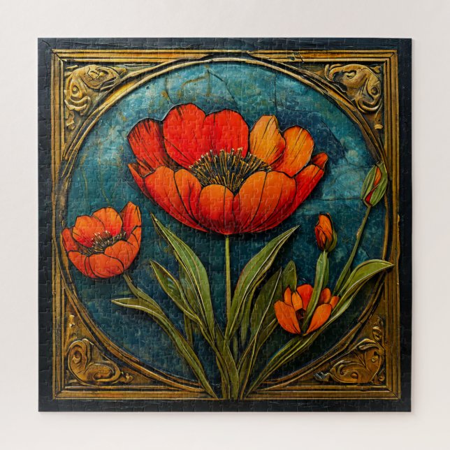 Blumendekoration Puzzle (Vertikal)