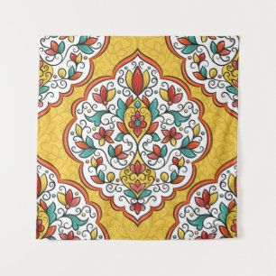 Blumendekoration: Türkische indische Motive. Wandteppich