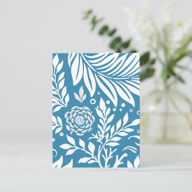 Blumendesign 20 feiertagspostkarte (Stehend Vorderseite)