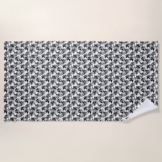 Blumendesign 21 strandtuch (Vorderseite)