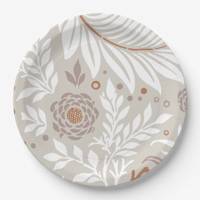 Blumendesign 25 pappteller (Vorderseite)