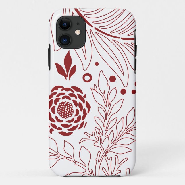 Blumendesign 28 Case-Mate iPhone hülle (Rückseite)