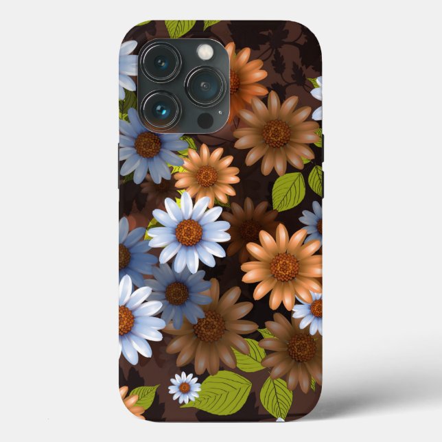 Blumendesign 2 Case-Mate iPhone hülle (Rückseite)